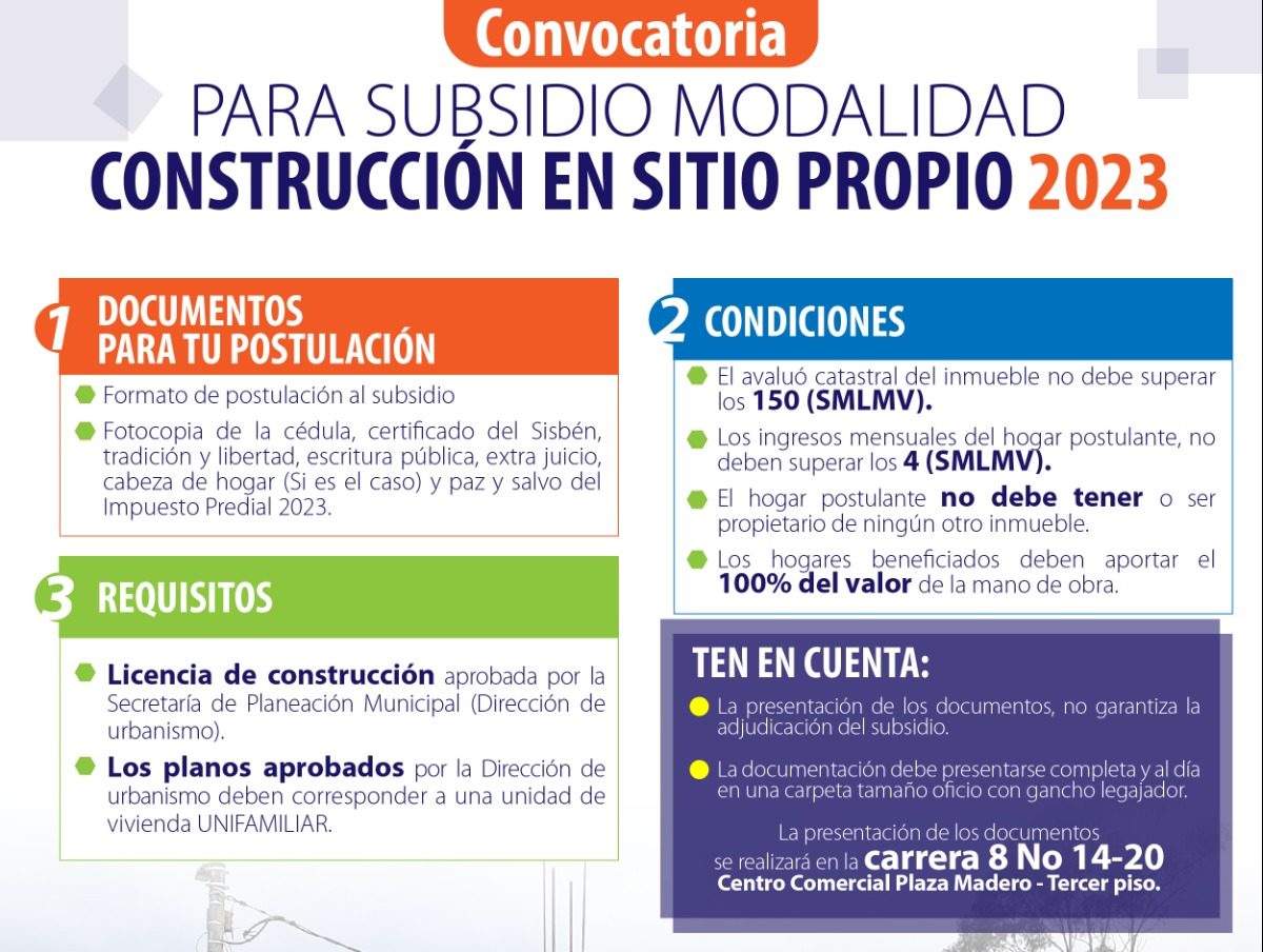 Se Amplia El Plazo De Postulación E Inscripción De La Convocatoria Subsidio Familiar De Vivienda